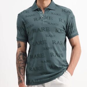 Rare Rabbit Men's Cotton Polo Shirt Dark Green NWT size XL